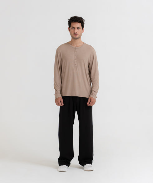Men's Modal Rib Henley
