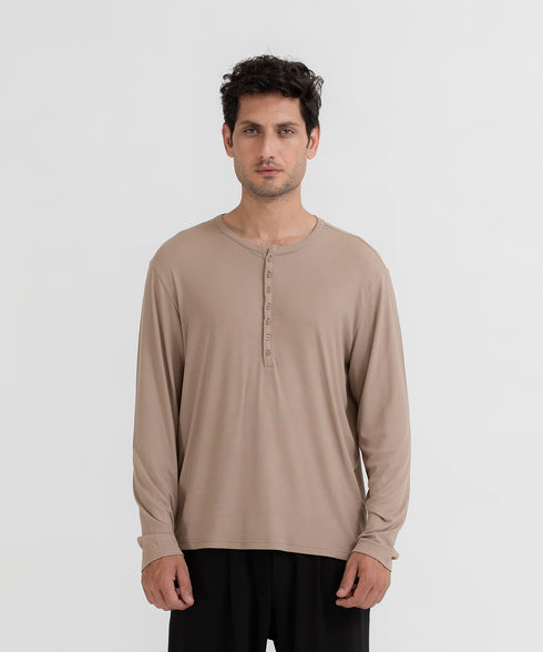 Men's Modal Rib Henley
