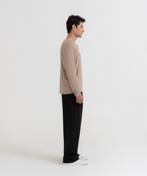 Men's Modal Rib Henley