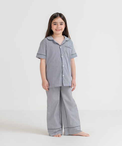 Girls' Striped Pajama Set