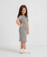 Girls' Striped T-Shirt Dress
