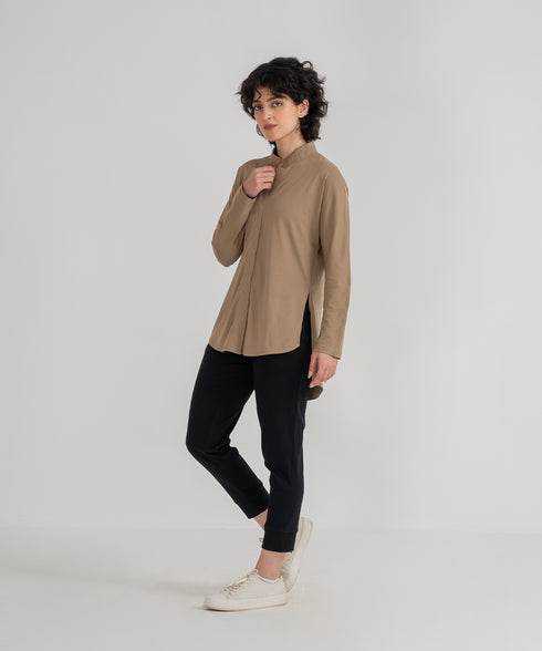 Women's Snap Button Tunic Shirt