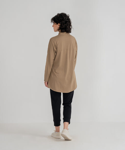 Women's Snap Button Tunic Shirt