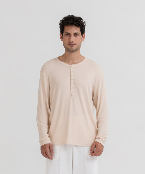 Men's Modal Rib Henley