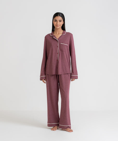 Women's Button Down Pajama Set