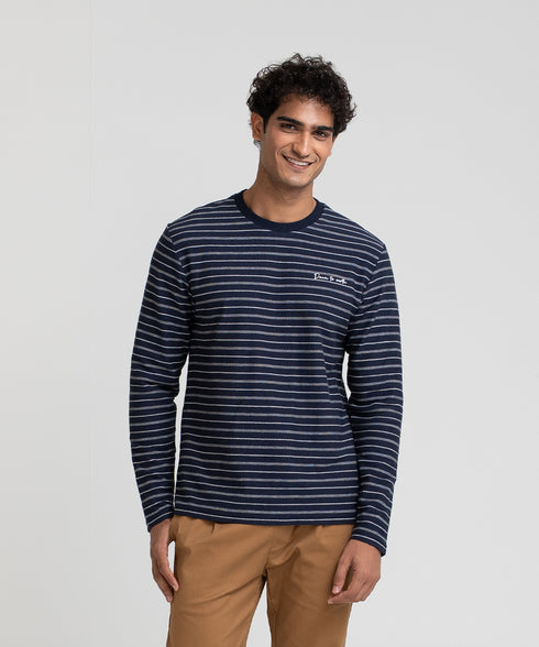 Men's Striped Long Sleeve Tee