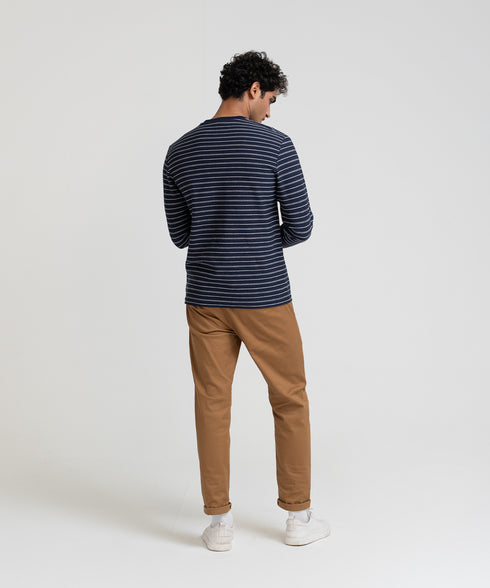 Men's Striped Long Sleeve Tee