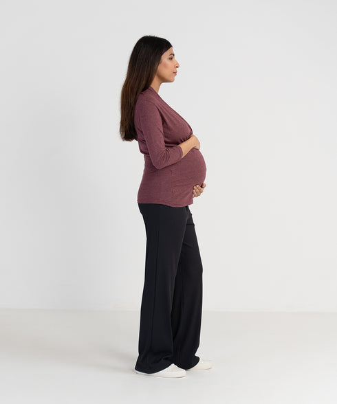 Women's Maternity/Nursing Wrap Top