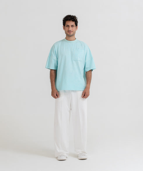 Men's Pin Tucks Straight Pants