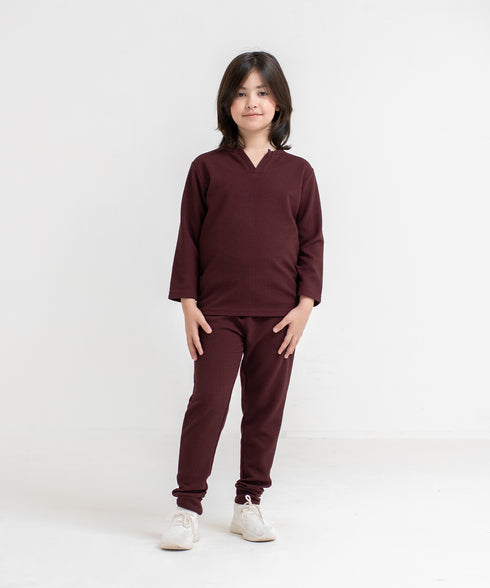 Girls' Waffle Long Sleeve Shirt