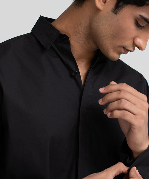 Men's Hidden Placket Shirt