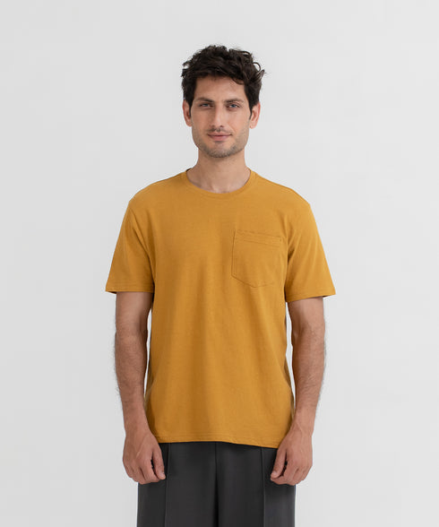 Men's Linen Pocket Tee