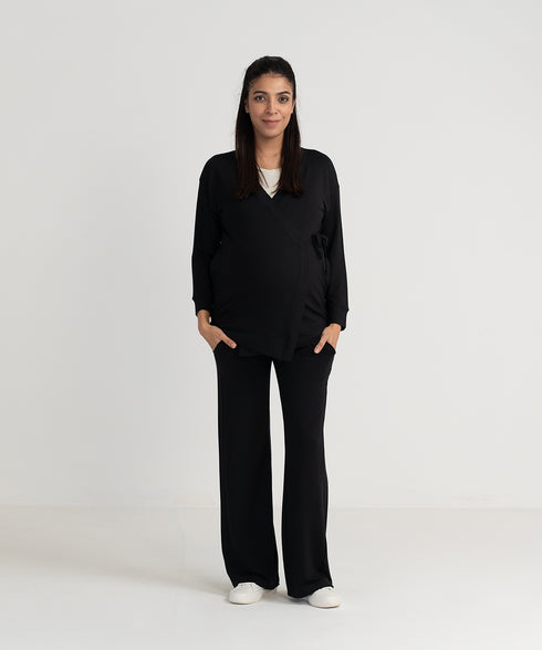 Women's Maternity/Nursing Wrap Cardigan