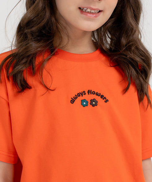 Girls' Flower Tee