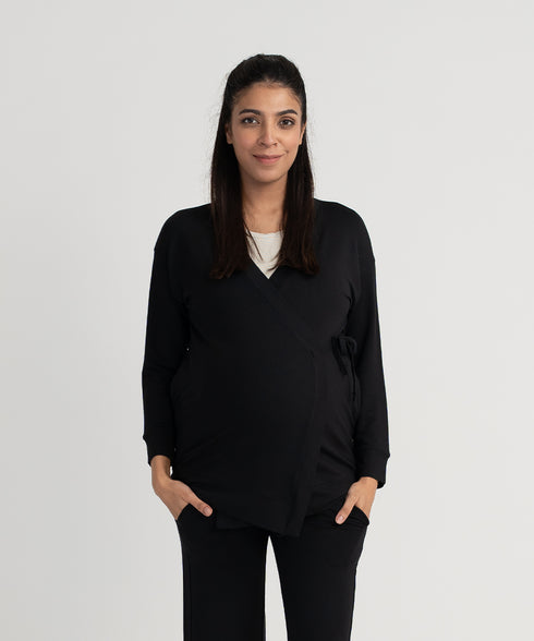 Women's Maternity/Nursing Wrap Cardigan