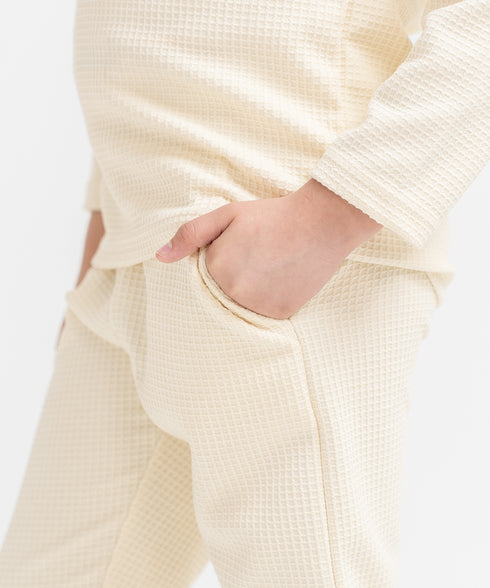 Girls' Waffle Joggers