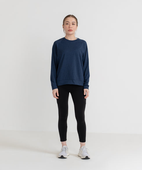 Women's B-Fit Raglan Melange Sweatshirt