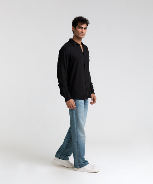 Men's Viscose Twill Button Down Shirt