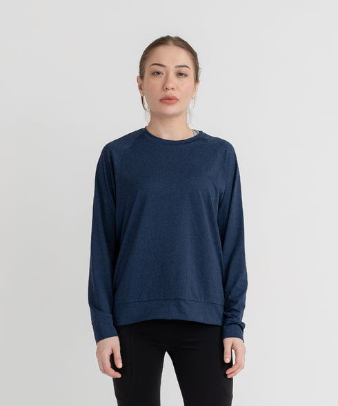 Women's B-Fit Raglan Melange Sweatshirt