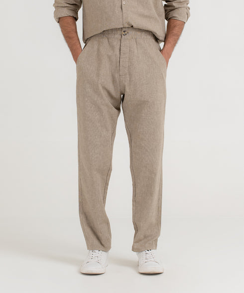 Men's Linen Straight Pants