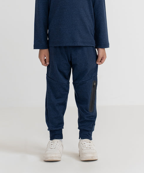 Boys' B-Fit Melange Bonded Tape Joggers