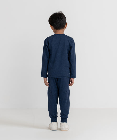 Boys' B-Fit Melange Drop Shoulder Tee