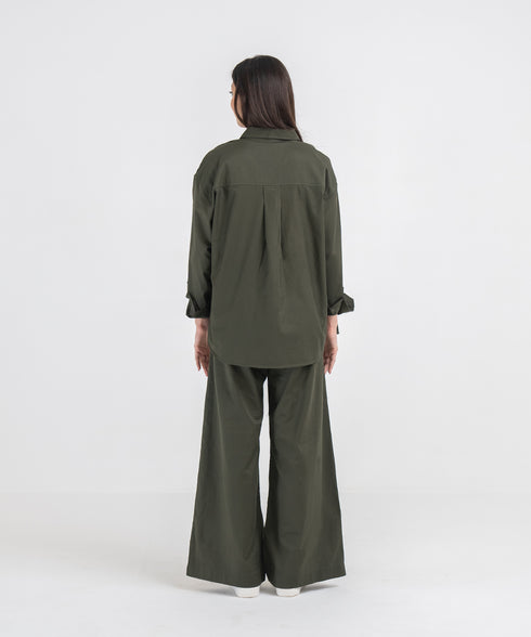 Women's Twill Button Down Shirt