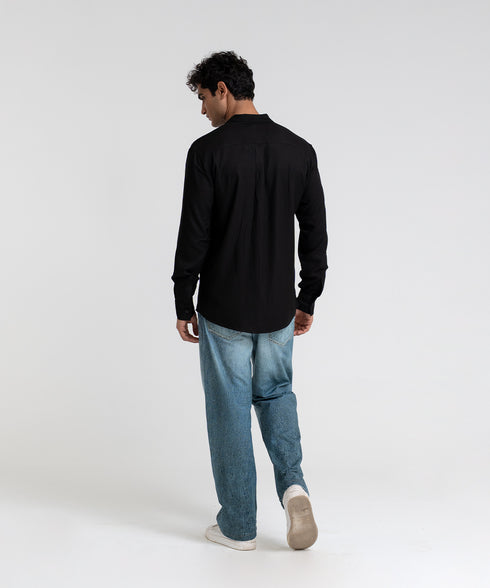 Men's Viscose Twill Button Down Shirt