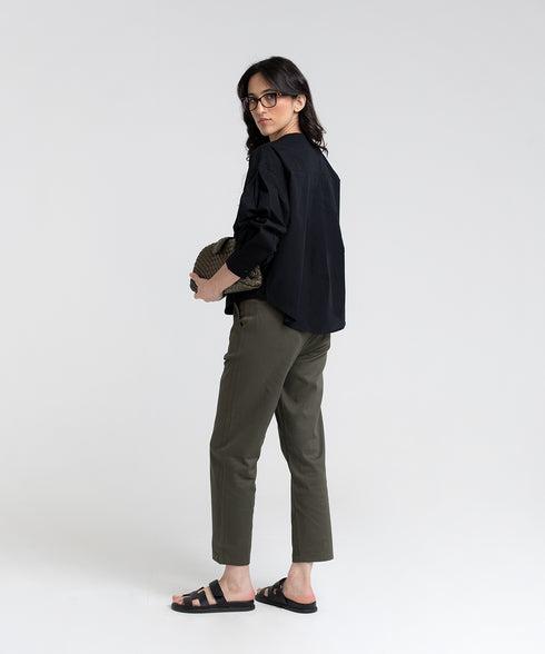 Women's Pleated Sleeve Shirt