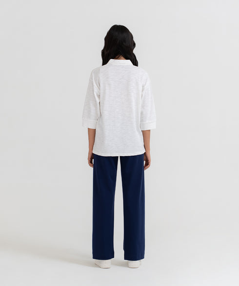 Women's Slub Collar Shirt