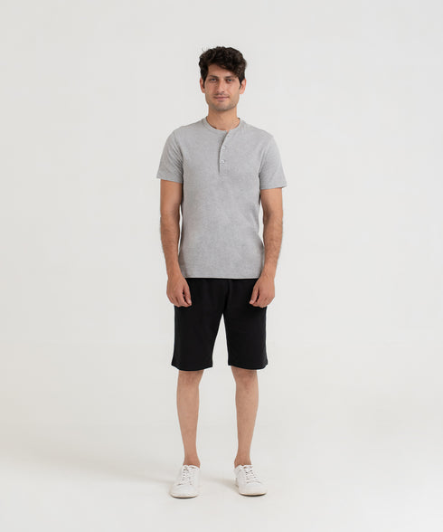 Men's Basic Henley Tee