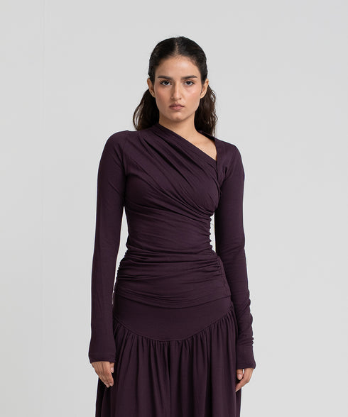 Women's Draped Skirt Set