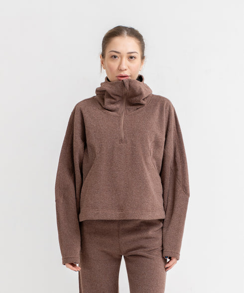 Women's Towel Terry Cropped Hoodie