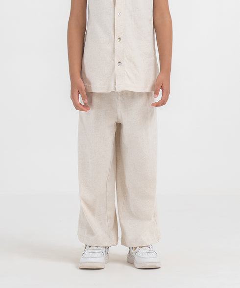 Girls' Linen Flared Pants