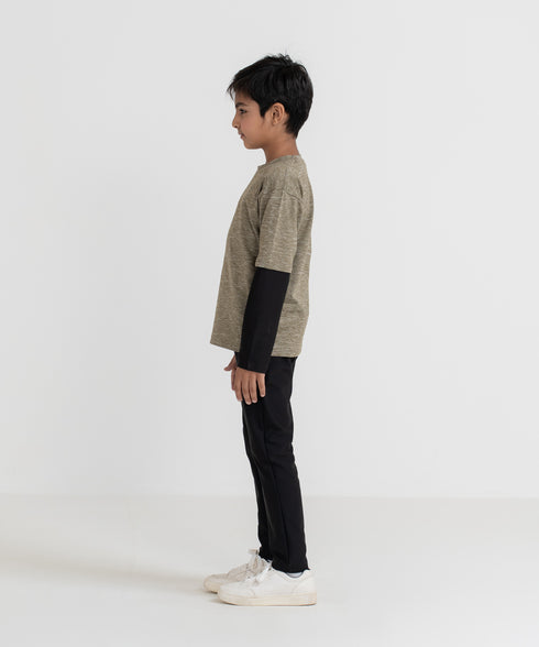 Boys' B-Fit Double Sleeve Tee