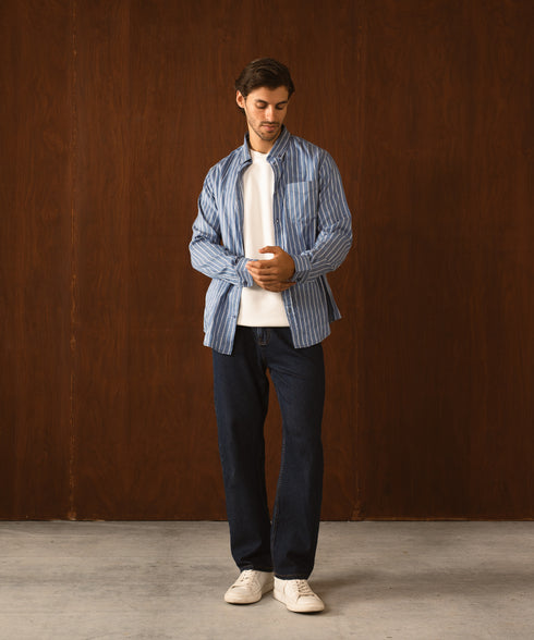 Men's Basic Striped Shirt