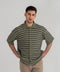 Men's Waffle Striped Shirt