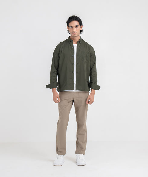 Men's Twill Button Down Shirt