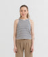 Women's Striped Cropped Tank Top