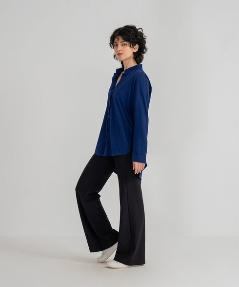 Women's Snap Button Tunic Shirt