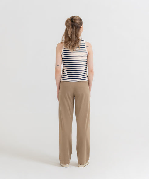 Women's Striped Cropped Tank Top