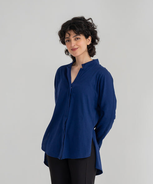 Women's Snap Button Tunic Shirt