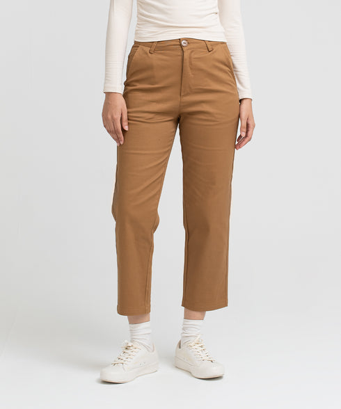 Women's Twill Straight Fit Pants