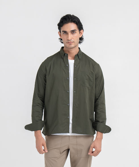 Men's Twill Button Down Shirt