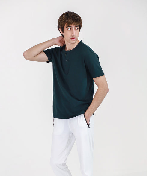 Men's Slub Henley Tee