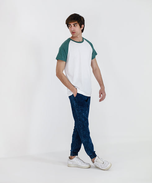 Men's Melange Raglan Tee