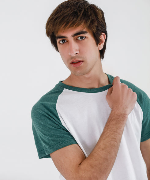 Men's Melange Raglan Tee