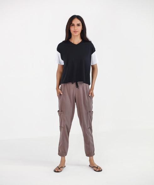 Women's Cropped Drop Shoulder Tee