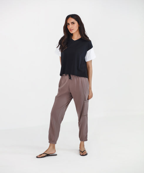 Women's Cropped Drop Shoulder Tee