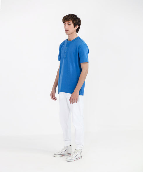 Men's Slub Henley Tee
